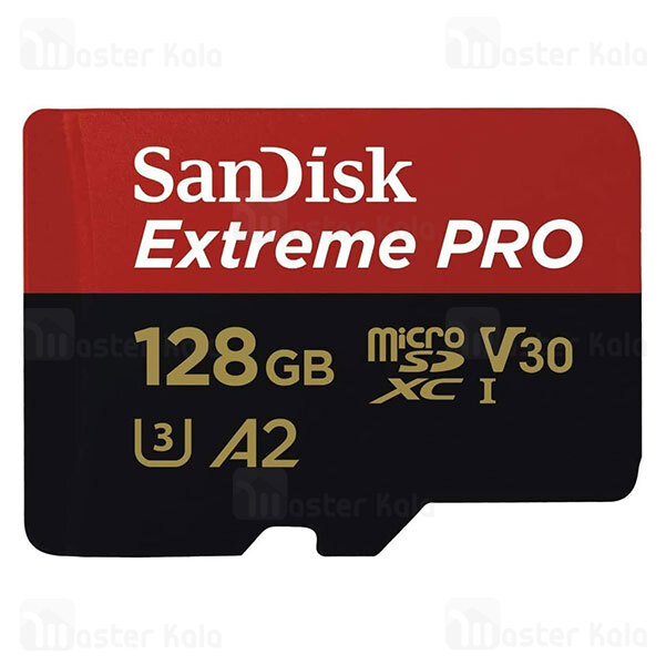 کارت حافظه میکرو اس دی 128 گیگابایت Sandisk Extreme Pro A2 U3 667X 200MB 4K